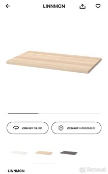 Písací stôl IKEA LINNMON 120x60cm - 2