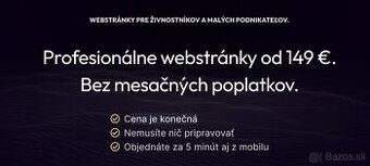 2dni.sk - Profesionálna webstránka za 149 €. Jednorázovo. - 2