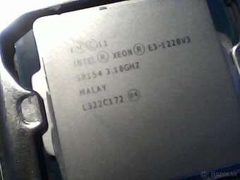 xeon 1220 v3 spolu s doskou aj original chladicom - 2