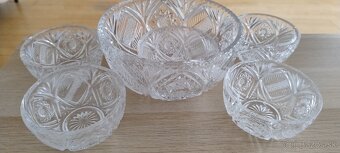 Krištáľová misa a malé misky - 2