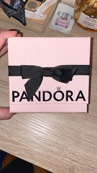 Pandora strieborný náramok + prívesok - 2