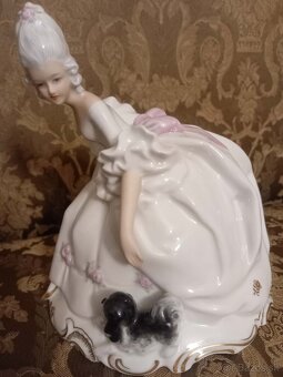 Porcelánová Dáma Pirkenhammer a Dáma  Sitzendorf - 2