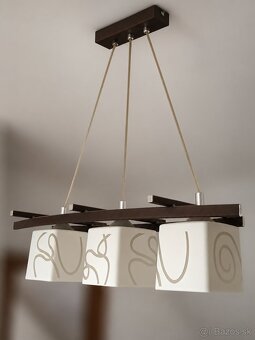 Štýlový luster + nástenná lampa - 2