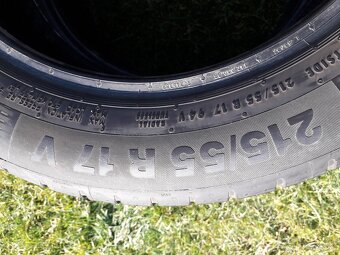 215/55 r17 letne pneumatiky continental - 2