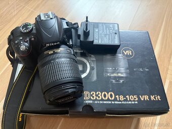 Nikon D3300 + 18–105 VR KIT + originálna krabica - 2