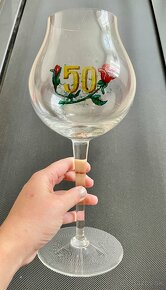 Sklenené poháre na 50. výročie - 2