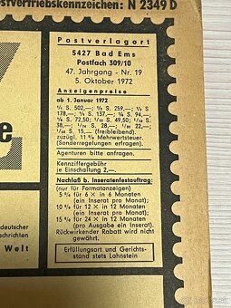 43. Aukcny katalog Nemecko 1972 - 2