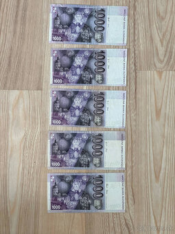 Slovenské bankovky 1000 SK so znakom - 2