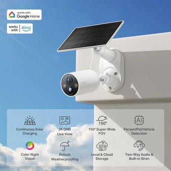 Vonkajšia IP kamera TP-Link Tapo C425 KIT so solárnym panelo - 2