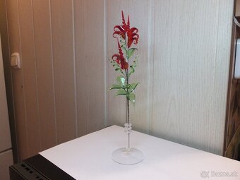 Starožitná krásná skleněná kytička, Jaroslav Brychta ŽBS. - 2