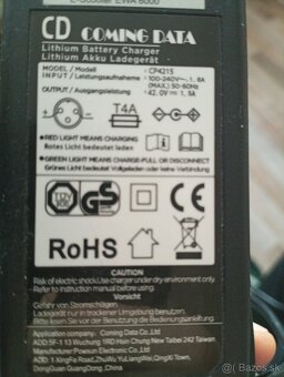Predám nabíjačku na elektrokolobežku, elektrobicykel - 2