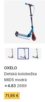 kolobežka OXELO MID5 - DECATLON............................. - 2