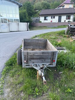 Predám brzdenú vlečku za traktorík - 2