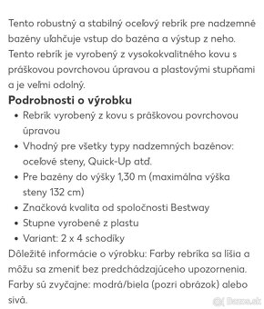 Schodíky Bestway - 2