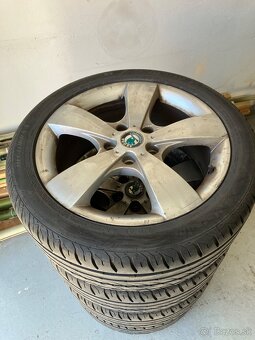 17” hlinikove disky Skoda + letne pneu - 2