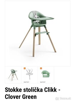 Stokke Clikk - komplet príslušenstvo - len 1 mesiac použité - 2