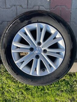 Alu disky Peugeot HARVEY 15" + Nexen pneu 185/65R15 DOT4922 - 2