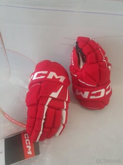 profi hokejové rukavice CCM TACKS XF-13" červené-nové - 2