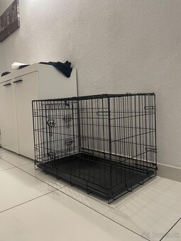 Zložiteľná, dvojdverová klietka pre psov - 2
