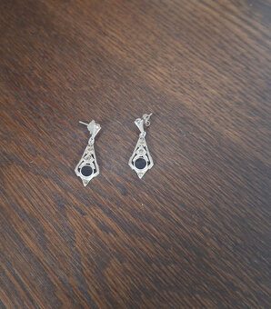 ART DECO STRIEBORNÉ NÁUŠNICE - 2