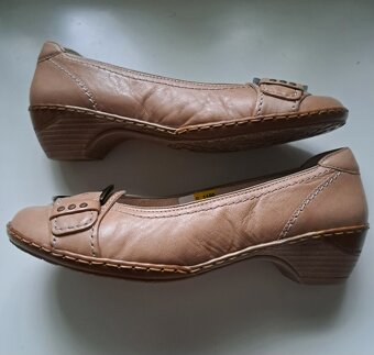 Kožené hnedé poltopánky - 2