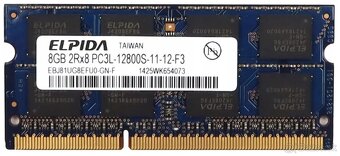 Predám RAM pamäte do notebookov DDR3L - 8GB - 2