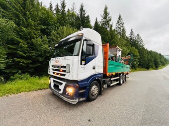 Vymením IVECO STRALIS 420 €5 za sklápač s hydraulická ruka - 2