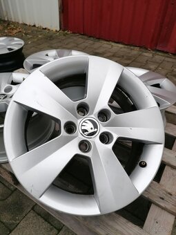 5x100 R15 elektrony Škoda, VW, Seat + pneumatiky - 2