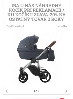 kočík Bebetto Luca 3 kombinacia - 2