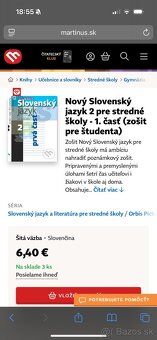 Nový Slovenský jazyk pre SŠ 2 – Zošit pre študenta - 2