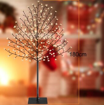 Svietiaci strom čerešňa 180 a 220 cm - teplá a studená biela - 2