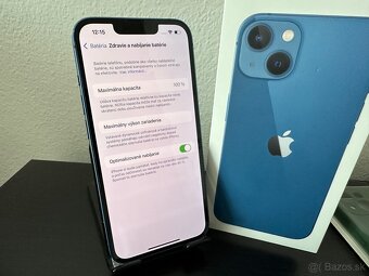 💯% iPhone 13 256Gb 100% zdravie batérie TOP stav - 2