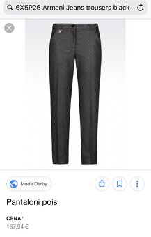 Armani Jeans nohavice M antracit - 2