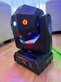 Rotujúce laserové stage svetlo RGBW 💡🎶 - 2