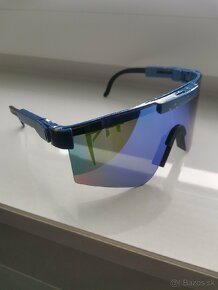 Športové slnečné okuliare Pit Viper (modré-zelené sklo) - 2