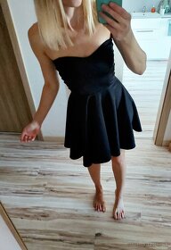 Čierne spoločenské/koktejlové šaty - 2
