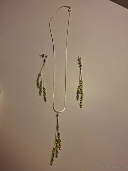 Predám strieborný set so Swarovski kryštálmi - 2