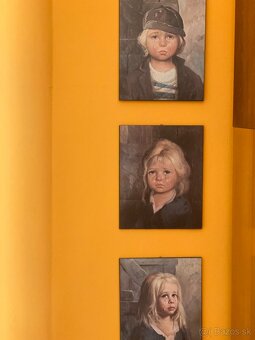 3 retro obrázky smutných deti - 2
