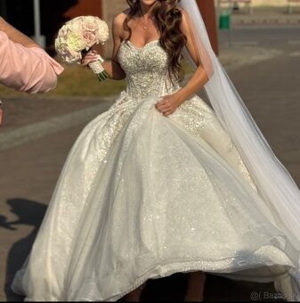 Princeznovské svadobné  šaty - 2