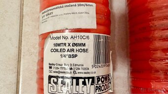 Hadica pneumatická 10m/6mm 1/4" SEALEY - 2
