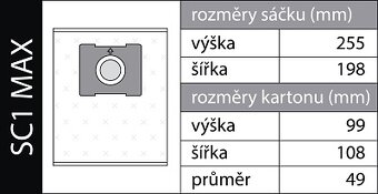 Vrecká do vysávača SC1MAX Plus - 2