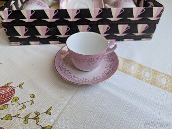 Karlovarsky porcelan - Retro - sada kavove salky - 2