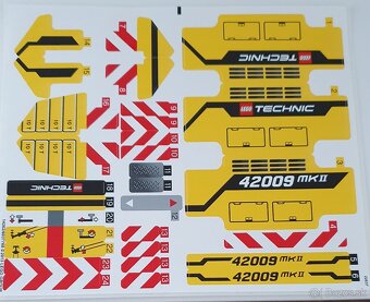 Lego Technic 42009, 9398 návody a nálepky - 2