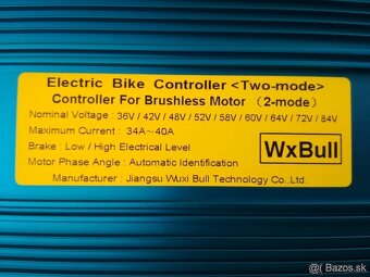 Kontroler pre elektrobicykel 36V-84V 2000W 40A max BLDC - 2