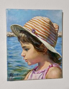 Olejomaľba -Alessandro Granata (1989) – Dievča - 2