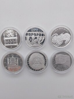 Mince strieborne 200 KČ Proof - 2