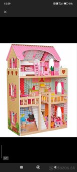 Predám veľký drevený domček pre bábiky - 2