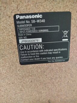 Predám Subwoofer značky Panasonic - 2