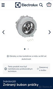 Bubon na práčku Elektrolux - 2