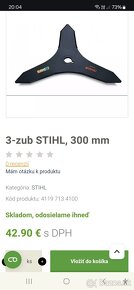 3 zub STIHL 300mm - 2
